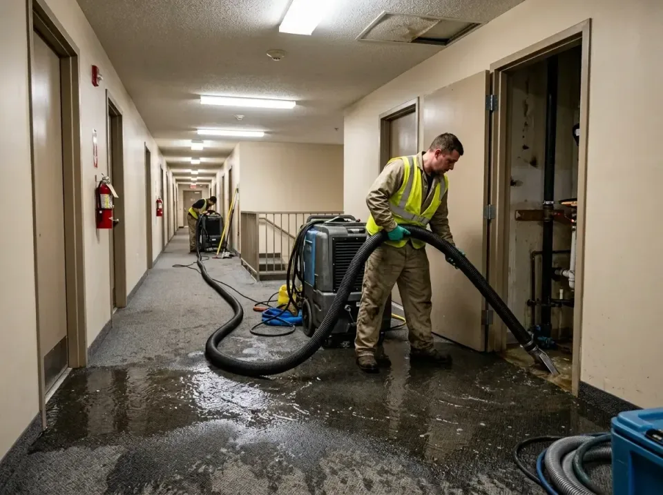 multi-unit-apartment-hallway-f-005 — frequently asked questions, Emergency Burst Pipe Water Extraction & Removal in Mechanic…